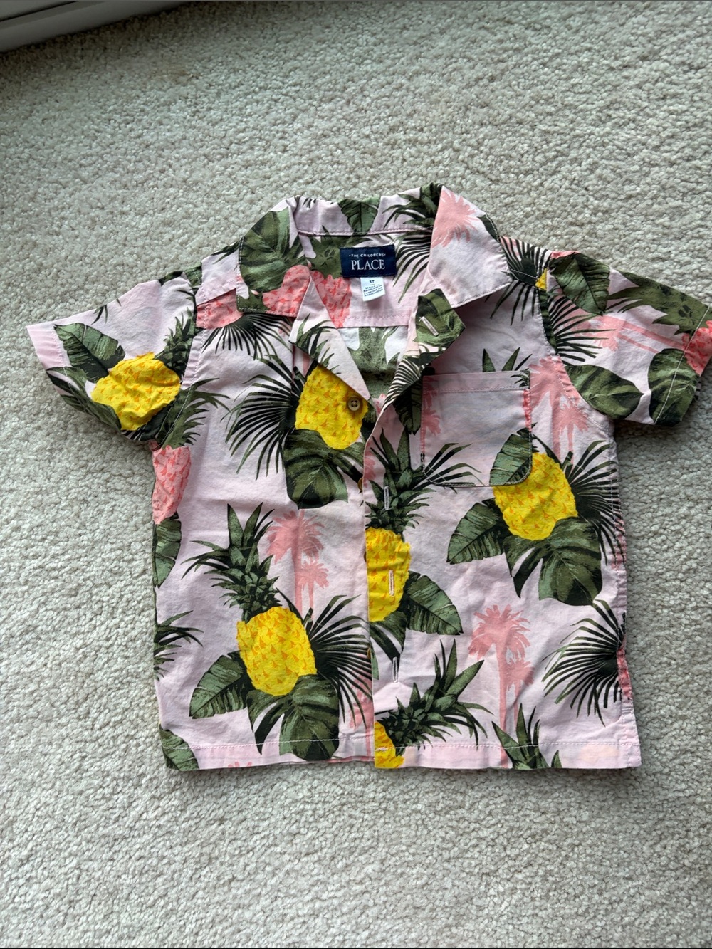 The Children's Place Pineapple Camp Shirt